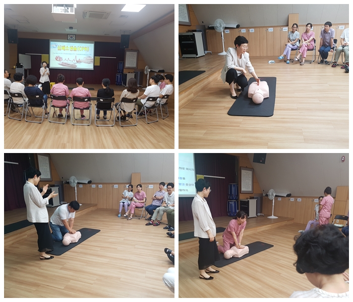 [역촌노인복지관] 2018년 직원교육 - 심폐소생술 및 자동제세동기(AED) 사용법