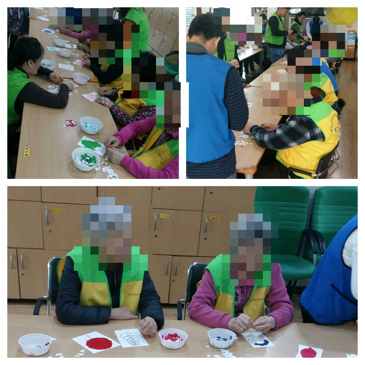 [은평신사데이케어센터] 2019년 2월 19일 미술치료 프로그램 진행.