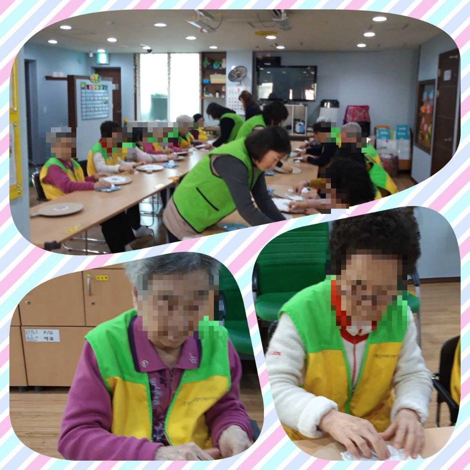 [은평신사데이케어센터] 2019년 3월 8일 공예교실 프로그램 진행