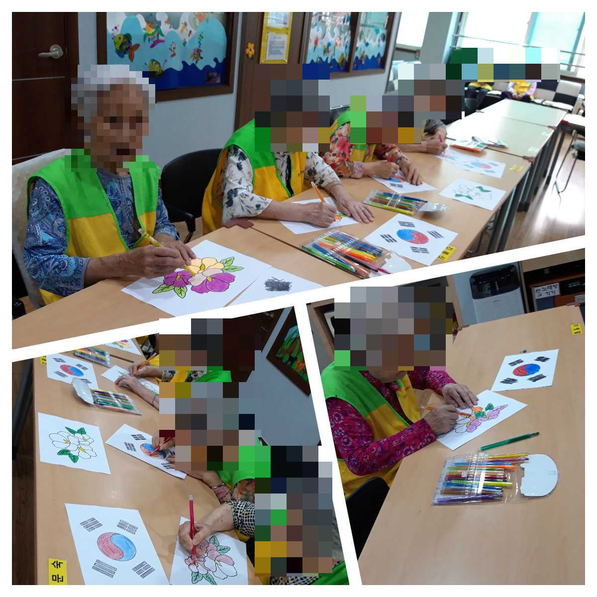 [은평신사데이케어센터] 2019년 8월 20일 미술치료 프로그램 진행