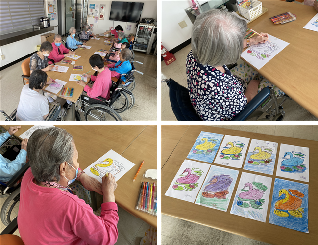 [자비의집] 미술교실 - 선 잇고 색칠하기