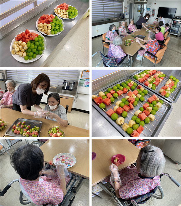 [자비의집] 요리교실 - 과일꼬치 만들기