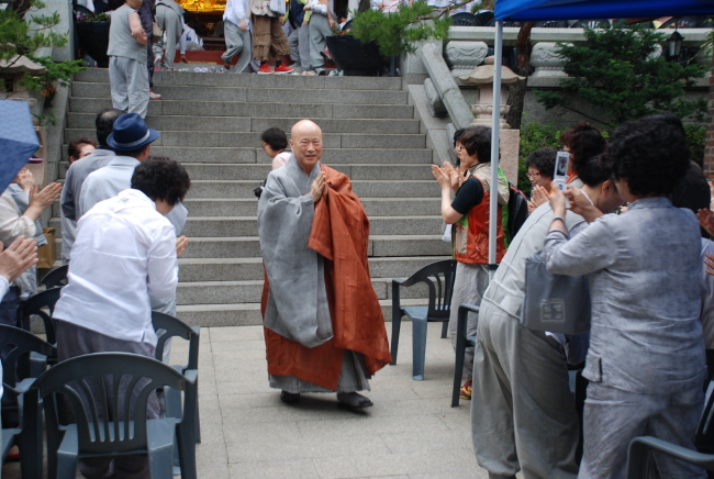부산 홍법사 108 사찰 순례단 삼천사 참배