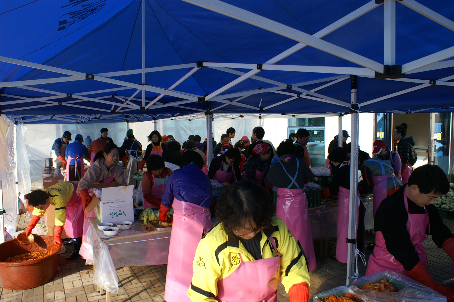 2012년 사랑의 김장 담그기 행사